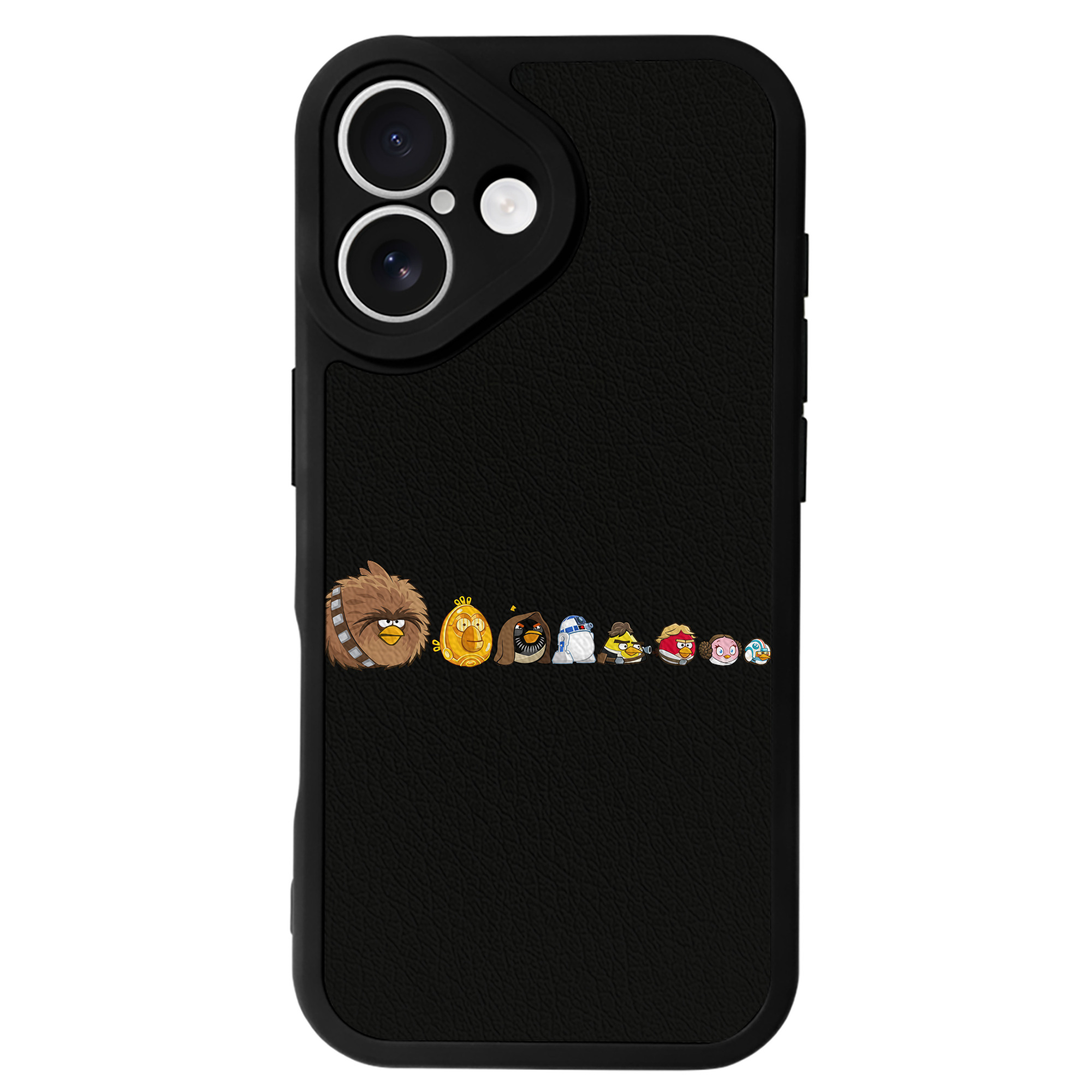 （画像用） Angry Birds アングリーバード 【iPhone 16シリーズ対応】シリコンスマホケース（レザー調） 材質：シリコン